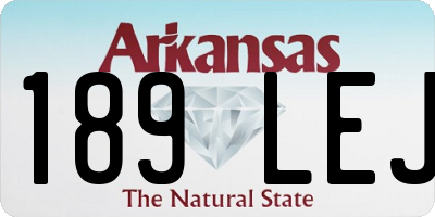 AR license plate 189LEJ