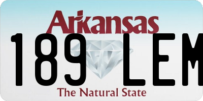 AR license plate 189LEM