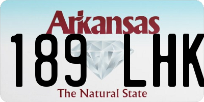 AR license plate 189LHK