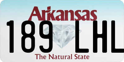 AR license plate 189LHL