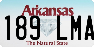 AR license plate 189LMA