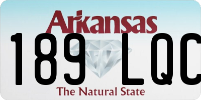 AR license plate 189LQC