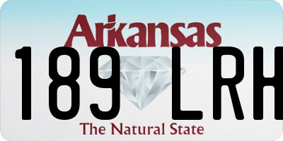 AR license plate 189LRH