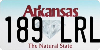 AR license plate 189LRL