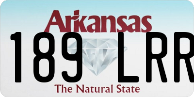 AR license plate 189LRR