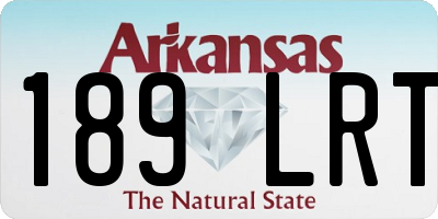 AR license plate 189LRT