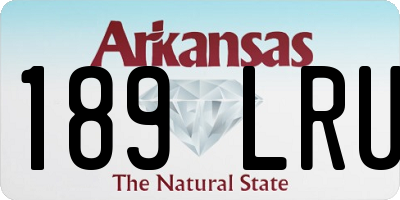 AR license plate 189LRU