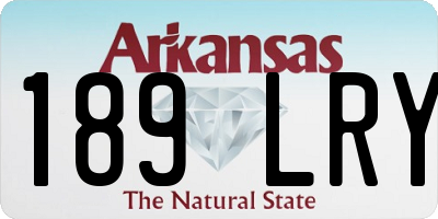 AR license plate 189LRY