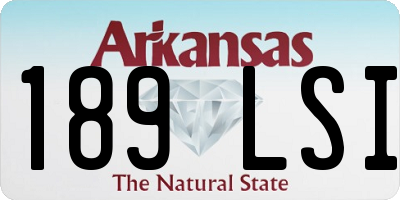 AR license plate 189LSI