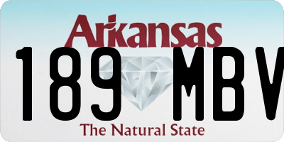 AR license plate 189MBV