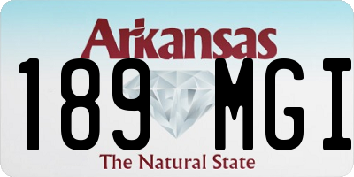 AR license plate 189MGI