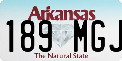 AR license plate 189MGJ