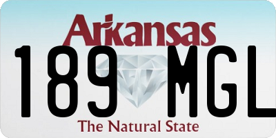 AR license plate 189MGL