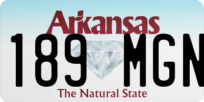 AR license plate 189MGN