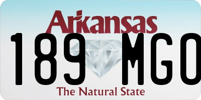 AR license plate 189MGO