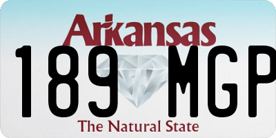 AR license plate 189MGP