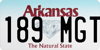 AR license plate 189MGT
