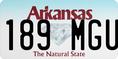 AR license plate 189MGU