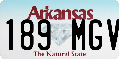 AR license plate 189MGV