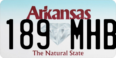 AR license plate 189MHB