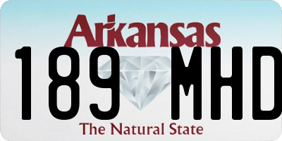 AR license plate 189MHD