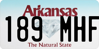AR license plate 189MHF