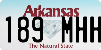 AR license plate 189MHH