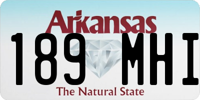 AR license plate 189MHI