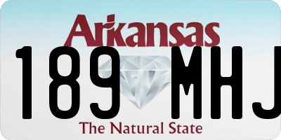 AR license plate 189MHJ