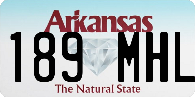 AR license plate 189MHL
