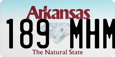 AR license plate 189MHM