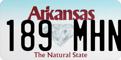 AR license plate 189MHN