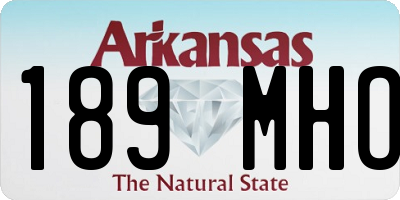 AR license plate 189MHO