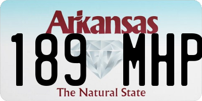 AR license plate 189MHP