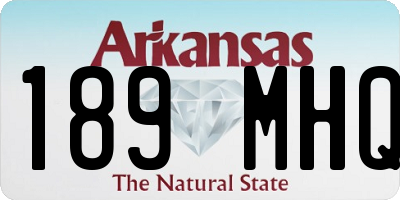 AR license plate 189MHQ