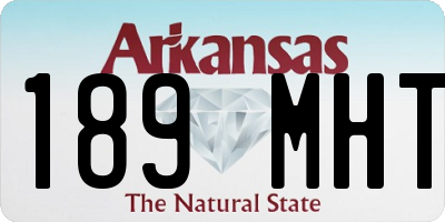 AR license plate 189MHT