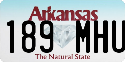 AR license plate 189MHU