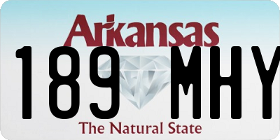 AR license plate 189MHY