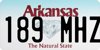 AR license plate 189MHZ