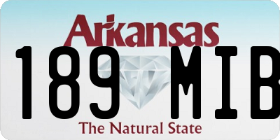 AR license plate 189MIB