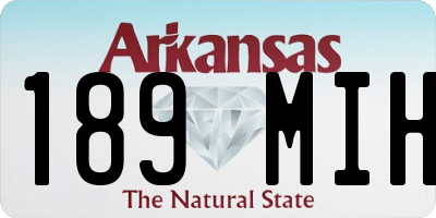 AR license plate 189MIH
