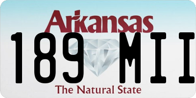 AR license plate 189MII