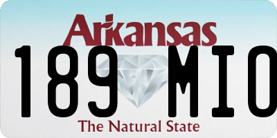 AR license plate 189MIO