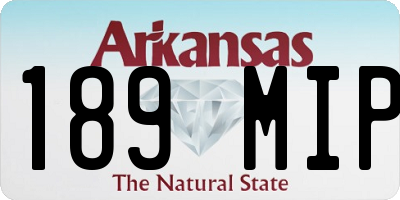 AR license plate 189MIP