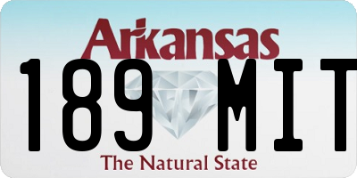 AR license plate 189MIT