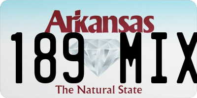 AR license plate 189MIX