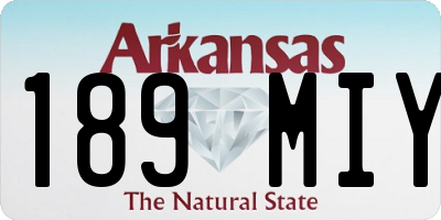 AR license plate 189MIY