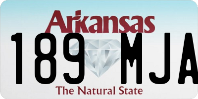 AR license plate 189MJA