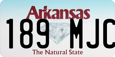 AR license plate 189MJC