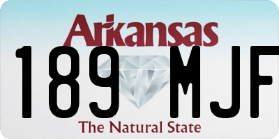 AR license plate 189MJF